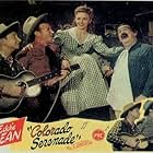 Abigail Adams, Roscoe Ates, Eddie Dean, Mary Kenyon, Charles King, and David Sharpe in Colorado Serenade (1946)