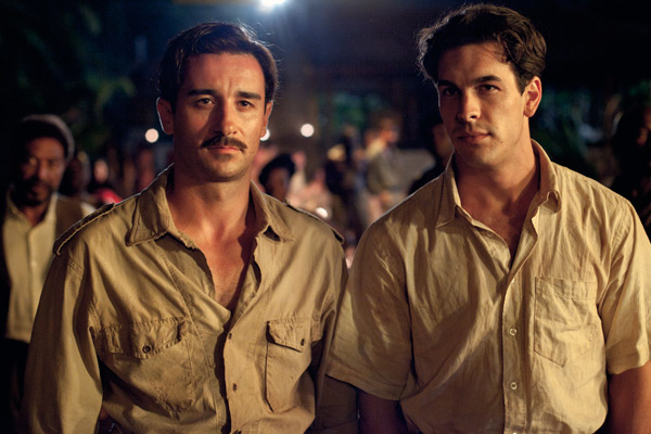 Kimbo, Mario Casas, and Alain Hernández in Palm Trees in the Snow (2015)