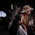 James Stewart, Walter Brennan, and Brigid Bazlen in How the West Was Won (1962)