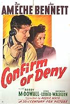 Don Ameche and Joan Bennett in Confirm or Deny (1941)
