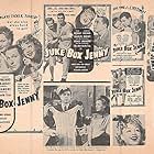 Iris Adrian, Donald Douglas, Harriet Nelson, and Ken Murray in Juke Box Jenny (1942)