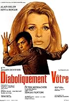 Senta Berger and Alain Delon in Diabolically Yours (1967)