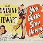 Joan Fontaine, James Stewart, Eddie Albert, and Percy Kilbride in You Gotta Stay Happy (1948)