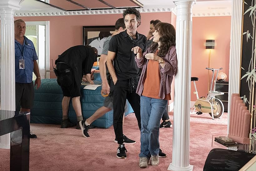 Winona Ryder and Shawn Levy in Stranger Things (2016)