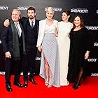 Lucy Fisher, Douglas Wick, Shailene Woodley, Theo James, and Veronica Roth at an event for The Divergent Series: Insurgent (2015)