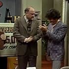 Frank Bonner, Gordon Jump, Richard Sanders, and John Wheeler in WKRP in Cincinnati (1978)