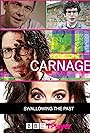 Simon Amstell, Martin Freeman, and Samantha Spiro in Carnage (2017)