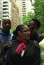 (From l. - r.) Kaye Bramblett, Erik Ferguson, Mishaun Mucker, Eon Grey, Wanda Hickson, Lidia Pineda in "The Street Crossing".