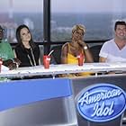 Mary J. Blige, Simon Cowell, Randy Jackson, and Kara DioGuardi in American Idol (2002)