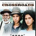 Jami Gertz, Ralph Macchio, and Joe Seneca in Crossroads (1986)