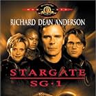 Richard Dean Anderson, Alexis Cruz, Christopher Judge, Michael Shanks, Amanda Tapping, and Peter Williams in Stargate SG-1 (1997)