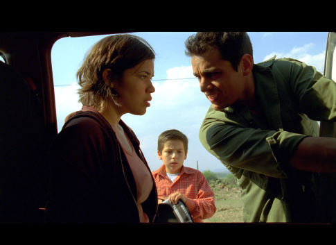 America Ferrera, Adrian Alonso, and Jesse Garcia in Under the Same Moon (2007)