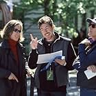 Executive producer Kathleen Kennedy (left) and producers Sam Mercer (center) and Frank Marshall (right) - the producing team behind "The Sixth Sense" - reunite for "Signs." 