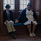 Dominic Sessa and Da'Vine Joy Randolph in The Holdovers (2023)