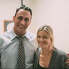 Taymour Ghazi and Amy Smart on the set of After Emma