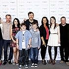 Norma Sheahan (left) with Peter McDonald, Sarah White, Ian OReily, Chris ODowd, David Rawle , Deirdre OKane, Clare Monnelly, Johnny Vegas and Aoife Duffin (right), cast members of Moone Boy