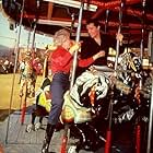 Elvis Presley and Barbara Stanwyck in "Roustabout," Paramount, 1964.