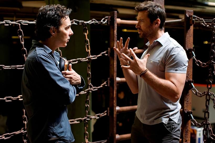 Hugh Jackman and Shawn Levy in Real Steel (2011)
