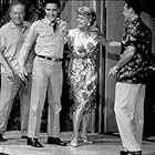 Elvis Presley, Roland Winters, and Angela Lansbury in "Blue Hawaii," Paramount, 1961.