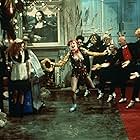 Christopher Biggins, Nell Campbell, Imogen Claire, Tony Cowan, Peggy Ledger, Annabel Leventon, Richard O'Brien, Patricia Quinn, and Tony Then in The Rocky Horror Picture Show (1975)