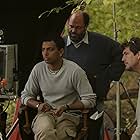 Sam Mercer, Scott Rudin, and M. Night Shyamalan in The Village (2004)