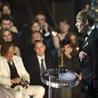 Dustin Lance Black accepts the Oscar® for Writing (Original Screenplay) for "Milk" (Focus Features) during the live ABC Telecast of the 81st Annual Academy Awards® from the Kodak Theatre, in Hollywood, CA Sunday, February 22, 2009.