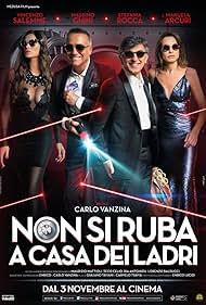 Manuela Arcuri, Massimo Ghini, Stefania Rocca, and Vincenzo Salemme in Non si ruba a casa dei ladri (2016)