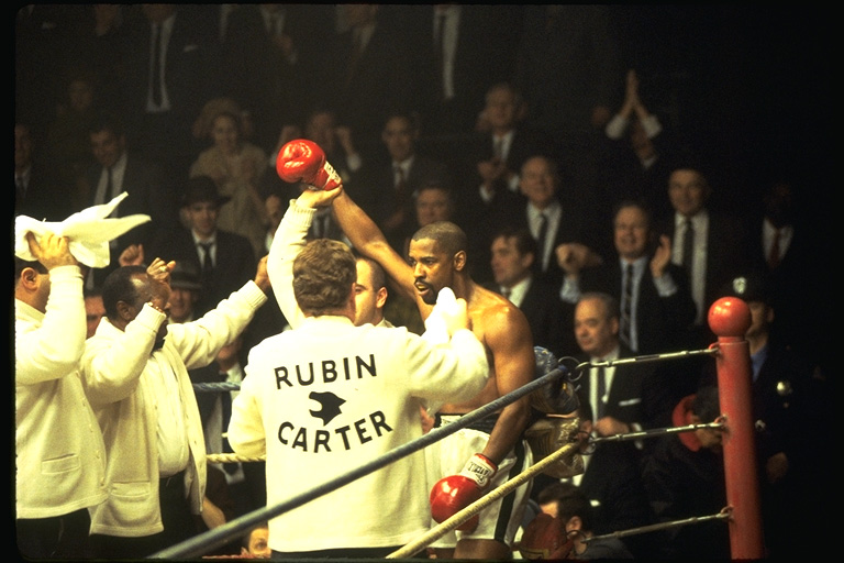 Denzel Washington stars as Rubin Carter