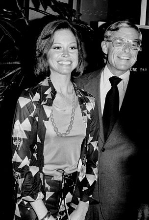 Mary Tyler Moore with husband Grant Rinker at a CBS Affiliate Party, 1974