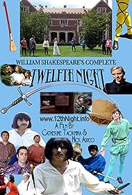 Twelfth Night Movie Poster shot in the various locations that the movie was filmed. Pictured is the cast - 17 of the 19 actors! Catherine Taormina is the mustache on the upper left. Nick Addeo is the wigged blonde behind the sword bearing other mustached, Taormina's sister Vivian.