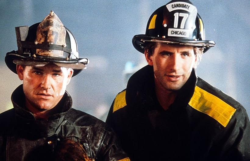 William Baldwin and Kurt Russell in Backdraft (1991)