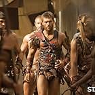 Liam McIntyre, Heath Jones, and Pana Hema Taylor in Spartacus (2010)