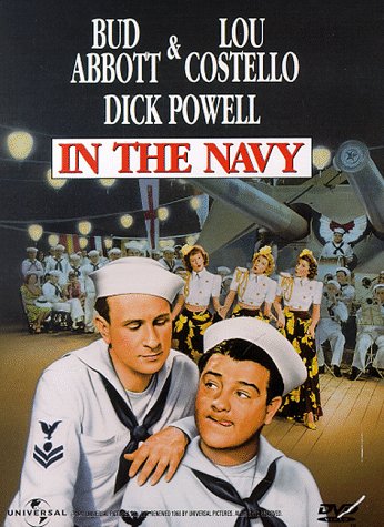 Bud Abbott, Laverne Andrews, Maxene Andrews, Patty Andrews, Lou Costello, and The Andrews Sisters in In the Navy (1941)