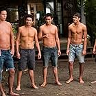 Chaske Spencer, Tinsel Korey, Bronson Pelletier, Alex Meraz, Tyson Houseman, and Kiowa Gordon in The Twilight Saga: Eclipse (2010)