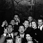 Federico Fellini, Richard Basehart, Aldo Tonti, Valentina Cortese, Franco Interlenghi, Franca Marzi, Giulietta Masina, Alberto Sordi, and Leopoldo Trieste