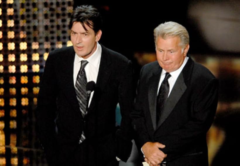 Charlie Sheen and Martin Sheen at an event for The 58th Annual Primetime Emmy Awards (2006)