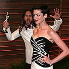 Jared Leto and Anne Hathaway at an event for The Oscars (2014)