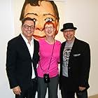 Artist Matthew Rolston, Producer Marjorie Engesser, and Director Bryan W. Simon at the opening of Rolston's "Talking Heads" exhibit at the Diane Rosenstein Fine Art Gallery on June 7, 2014.