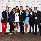 Andrea Osvárt, Eli Roth, Nicolás López, Ariel Levy, Matías López, Colin Geddes, and Lorenza Izzo at an event for Aftershock (2012)