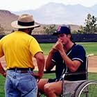 Behind the Scenes -- Director Bryan W. Simon talks with Randall Batinkoff before his dream sequence.