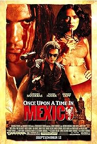 Antonio Banderas, Johnny Depp, and Salma Hayek in Once Upon a Time in Mexico (2003)