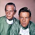 "Dr. Kildare" Raymond Massey, Richard Chamberlain circa 1962