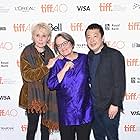 Agnieszka Holland, Claire Denis, and Zhangke Jia at an event for Land of Mine (2015)