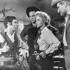 Chris Alcaide, Beverly Garland, Jonathan Haze, and Martin Kingsley in Gunslinger (1956)