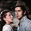 Tyrone Power and Nancy Kelly in Jesse James (1939)