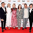 Isabelle Huppert, Neil Jordan, Lawrence Bender, John Penotti, Chloë Grace Moretz, and Maika Monroe at an event for Greta (2018)