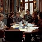 Andy Dick, Dave Foley, Maura Tierney, Khandi Alexander, Vicki Lewis, and Joe Rogan in NewsRadio (1995)