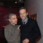 Ryan Reynolds and Rodrigo Cortés at an event for Buried (2010)