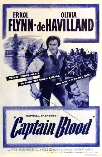 Olivia de Havilland and Errol Flynn in Captain Blood (1935)