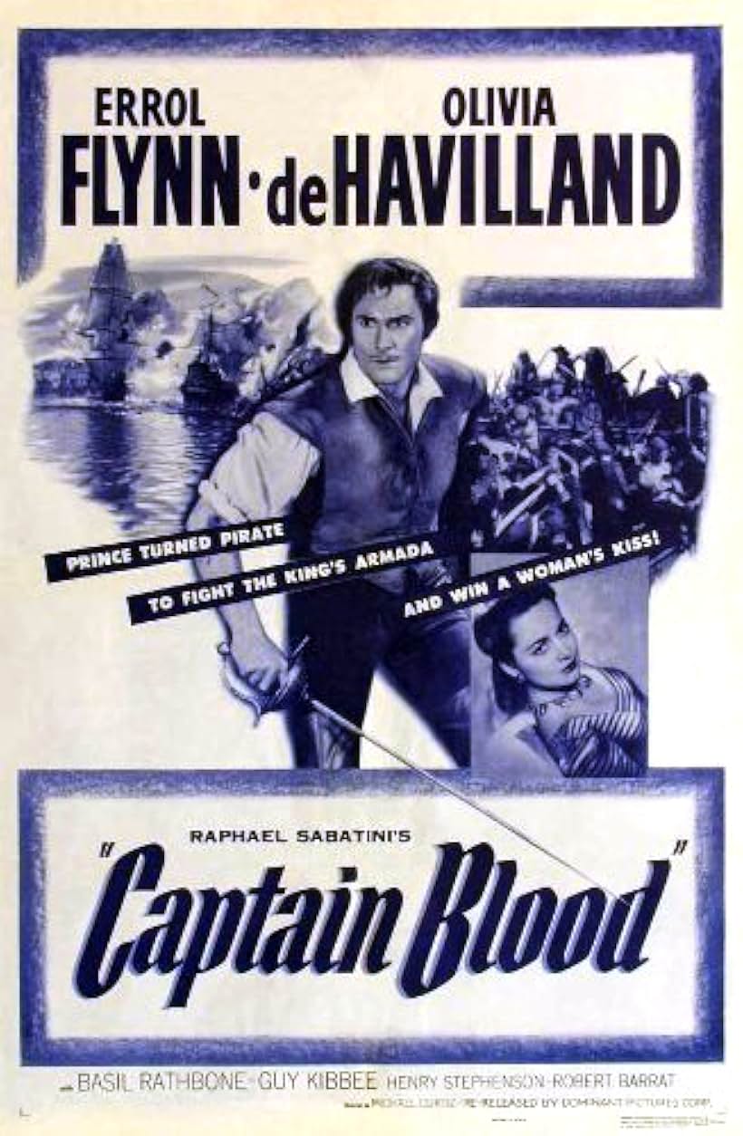 Olivia de Havilland and Errol Flynn in Captain Blood (1935)